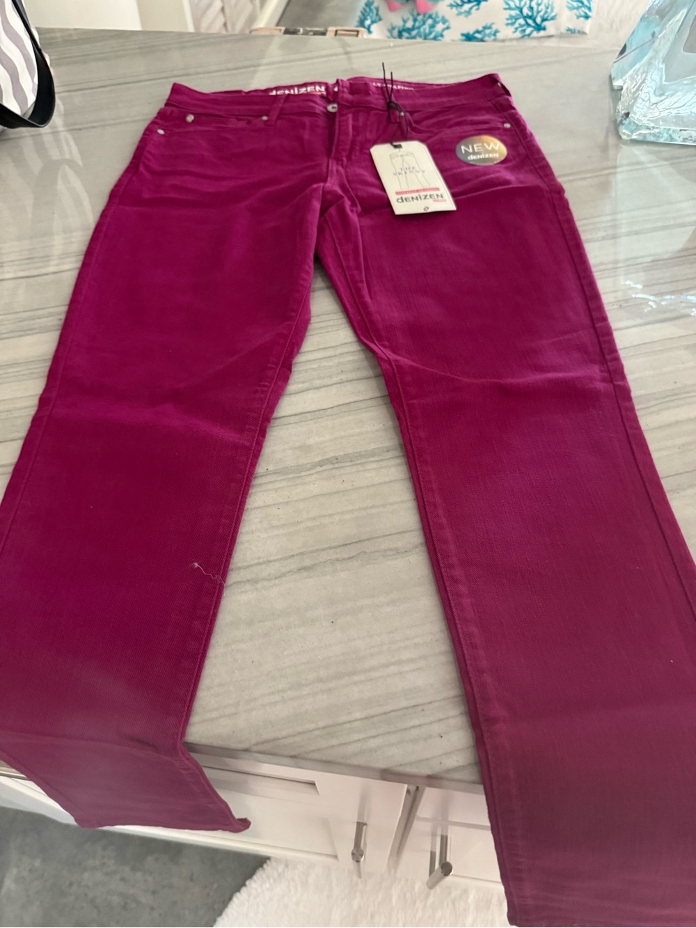 Denizen from Levi's Berry-Magenta Straight Leg Corduroy Jeans